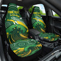 Personalised Australia Swimming Car Seat Cover Aussie Dolphin Aboriginal National Color