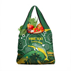 Personalised Australia Swimming Grocery Bag Aussie Dolphin Aboriginal National Color