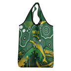 Personalised Australia Swimming Grocery Bag Aussie Dolphin Aboriginal National Color