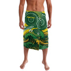 Personalised Australia Swimming Lavalava Aussie Dolphin Aboriginal National Color