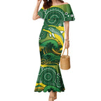 Personalised Australia Swimming Mermaid Dress Aussie Dolphin Aboriginal National Color