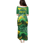 Personalised Australia Swimming Puletasi Aussie Dolphin Aboriginal National Color