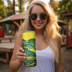 Personalised Australia Swimming Skinny Tumbler Aussie Dolphin Aboriginal National Color