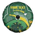 Personalised Australia Swimming Spare Tire Cover Aussie Dolphin Aboriginal National Color