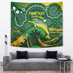 Personalised Australia Swimming Tapestry Aussie Dolphin Aboriginal National Color