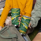 Personalised Australia Swimming Tumbler Cup Aussie Dolphin Aboriginal National Color