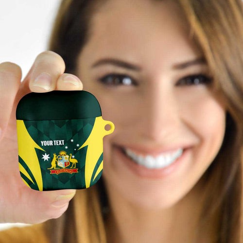 Australia Cricket Custom AirPods Case Go Aussie Dynamic Green - Aussie Hoodie