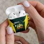 Australia Cricket Custom AirPods Case Go Aussie Dynamic Green - Aussie Hoodie
