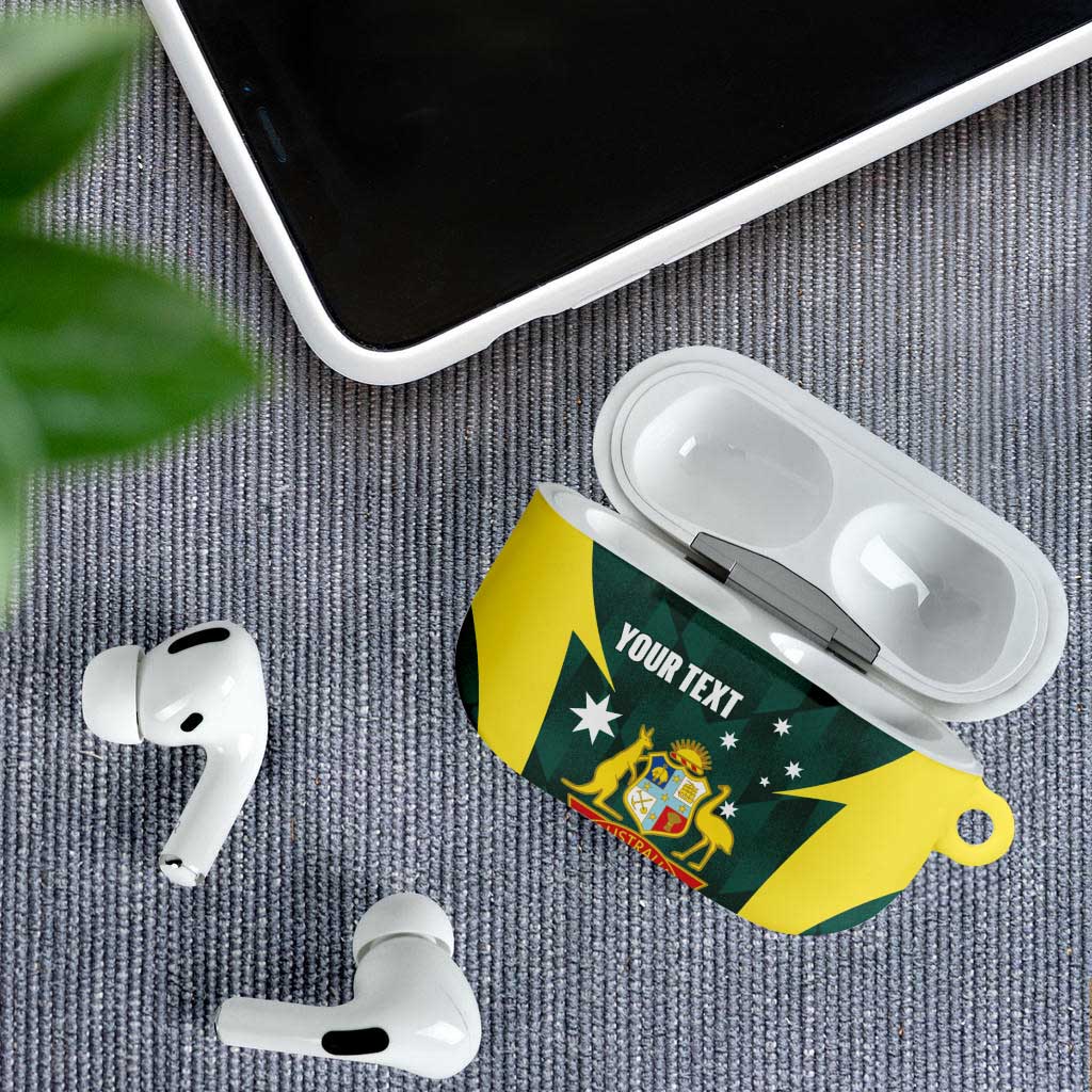 Australia Cricket Custom AirPods Case Go Aussie Dynamic Green - Aussie Hoodie