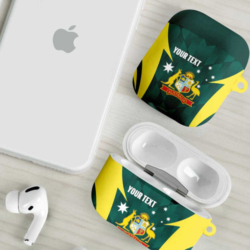 Australia Cricket Custom AirPods Case Go Aussie Dynamic Green - Aussie Hoodie