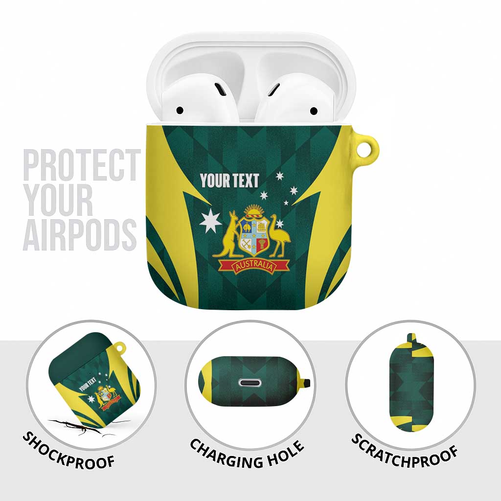 Australia Cricket Custom AirPods Case Go Aussie Dynamic Green - Aussie Hoodie