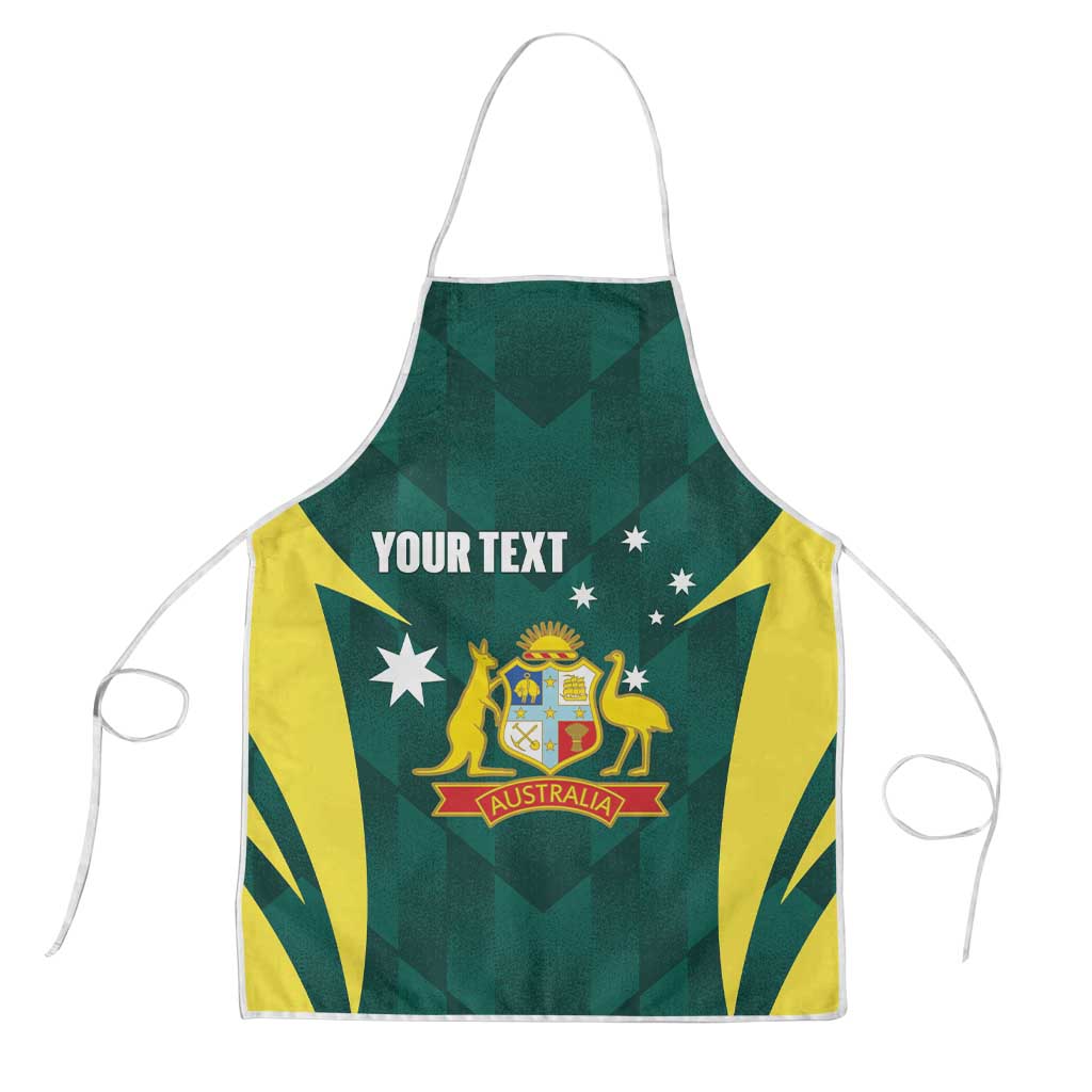 Australia Cricket Custom Apron Go Aussie Dynamic Green - Aussie Hoodie