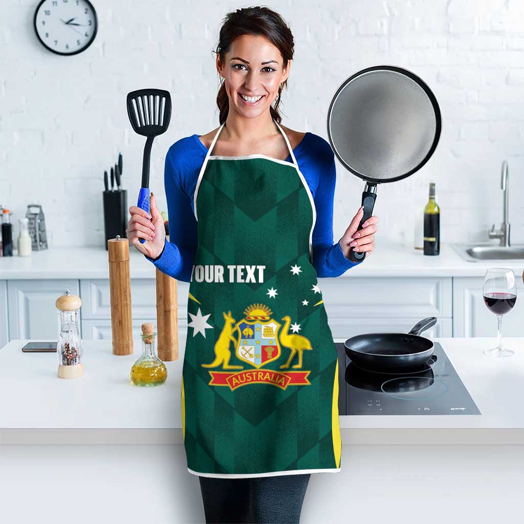 Australia Cricket Custom Apron Go Aussie Dynamic Green - Aussie Hoodie