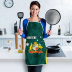 Australia Cricket Custom Apron Go Aussie Dynamic Green - Aussie Hoodie