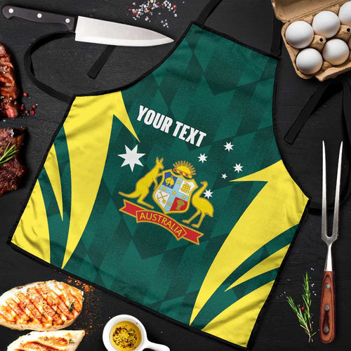 Australia Cricket Custom Apron Go Aussie Dynamic Green - Aussie Hoodie
