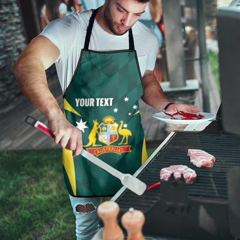 Australia Cricket Custom Apron Go Aussie Dynamic Green - Aussie Hoodie