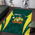 Australia Cricket Custom Area Rug Go Aussie Dynamic Green - Aussie Hoodie