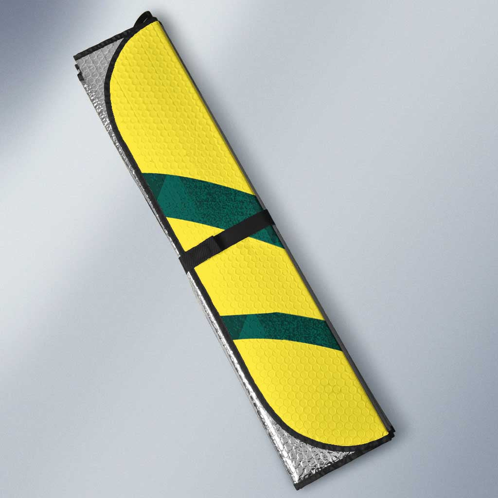 Australia Cricket Custom Auto Sun Shade Go Aussie Dynamic Green - Aussie Hoodie