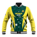 Australia Cricket Custom Baseball Jacket Go Aussie Dynamic Green - Aussie Hoodie