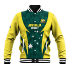 Australia Cricket Custom Baseball Jacket Go Aussie Dynamic Green - Aussie Hoodie