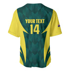 Australia Cricket Custom Baseball Jersey Go Aussie Dynamic Green - Aussie Hoodie