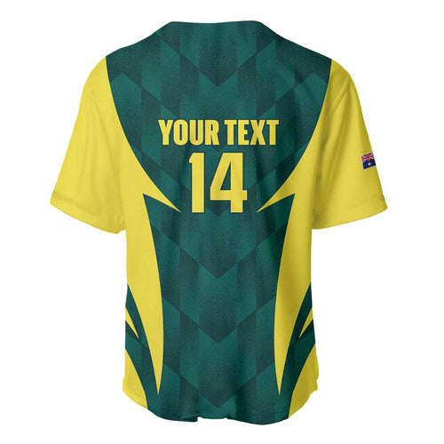 Australia Cricket Custom Baseball Jersey Go Aussie Dynamic Green - Aussie Hoodie
