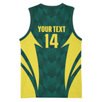 Australia Cricket Custom Basketball Jersey Go Aussie Dynamic Green - Aussie Hoodie