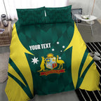 Australia Cricket Custom Bedding Set Go Aussie Dynamic Green - Aussie Hoodie