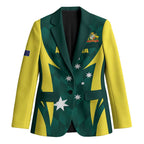 Australia Cricket Custom Blazer Go Aussie Dynamic Green - Aussie Hoodie