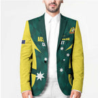Australia Cricket Custom Blazer Go Aussie Dynamic Green - Aussie Hoodie