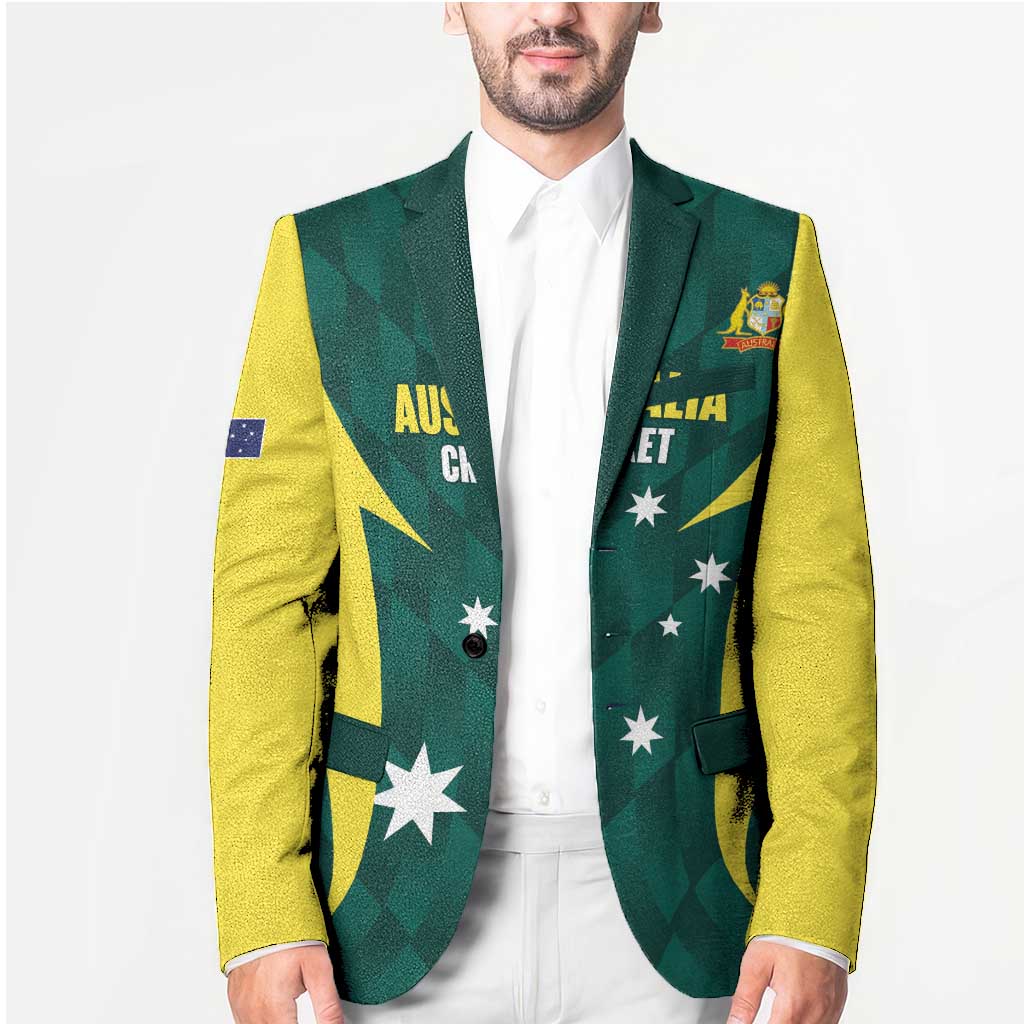 Australia Cricket Custom Blazer Go Aussie Dynamic Green - Aussie Hoodie