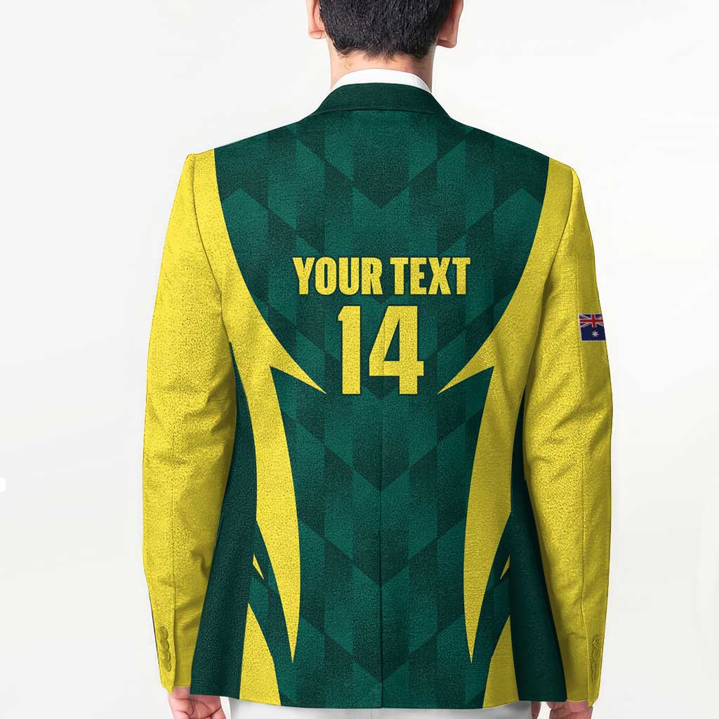 Australia Cricket Custom Blazer Go Aussie Dynamic Green - Aussie Hoodie