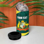 Australia Cricket Custom 4 in 1 Can Cooler Tumbler Go Aussie Dynamic Green - Aussie Hoodie