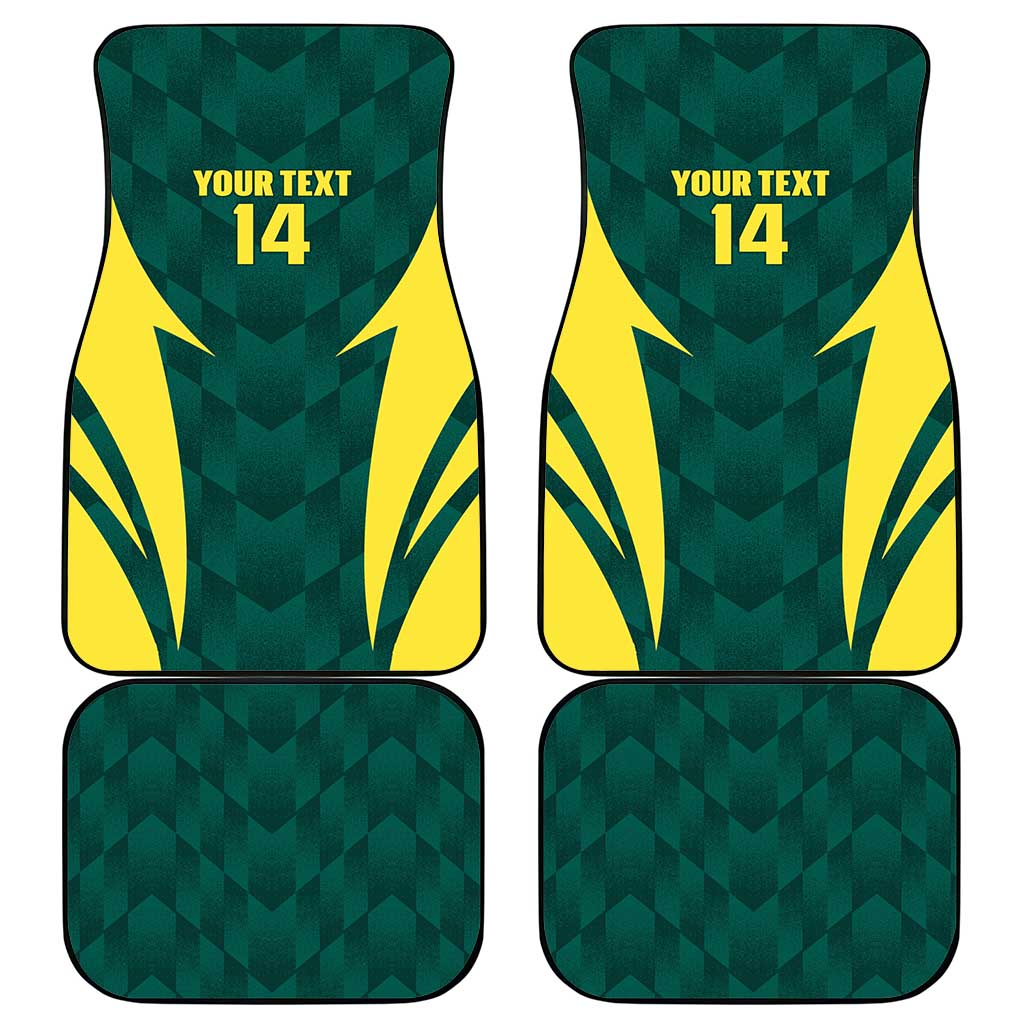Australia Cricket Custom Car Mats Go Aussie Dynamic Green - Aussie Hoodie