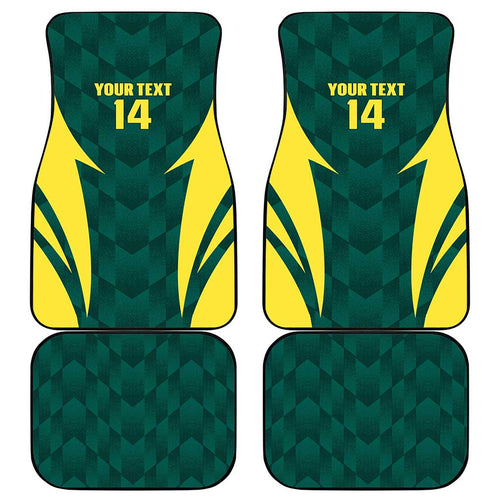 Australia Cricket Custom Car Mats Go Aussie Dynamic Green - Aussie Hoodie