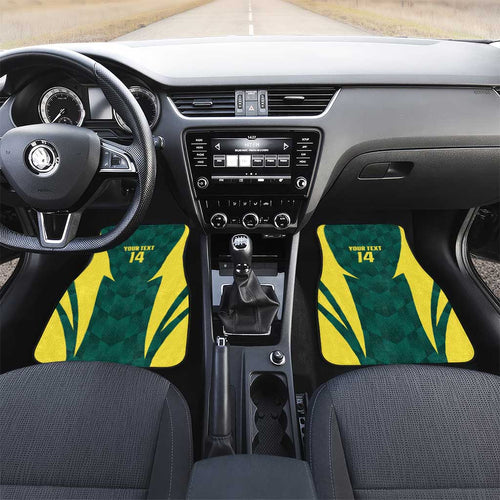 Australia Cricket Custom Car Mats Go Aussie Dynamic Green - Aussie Hoodie
