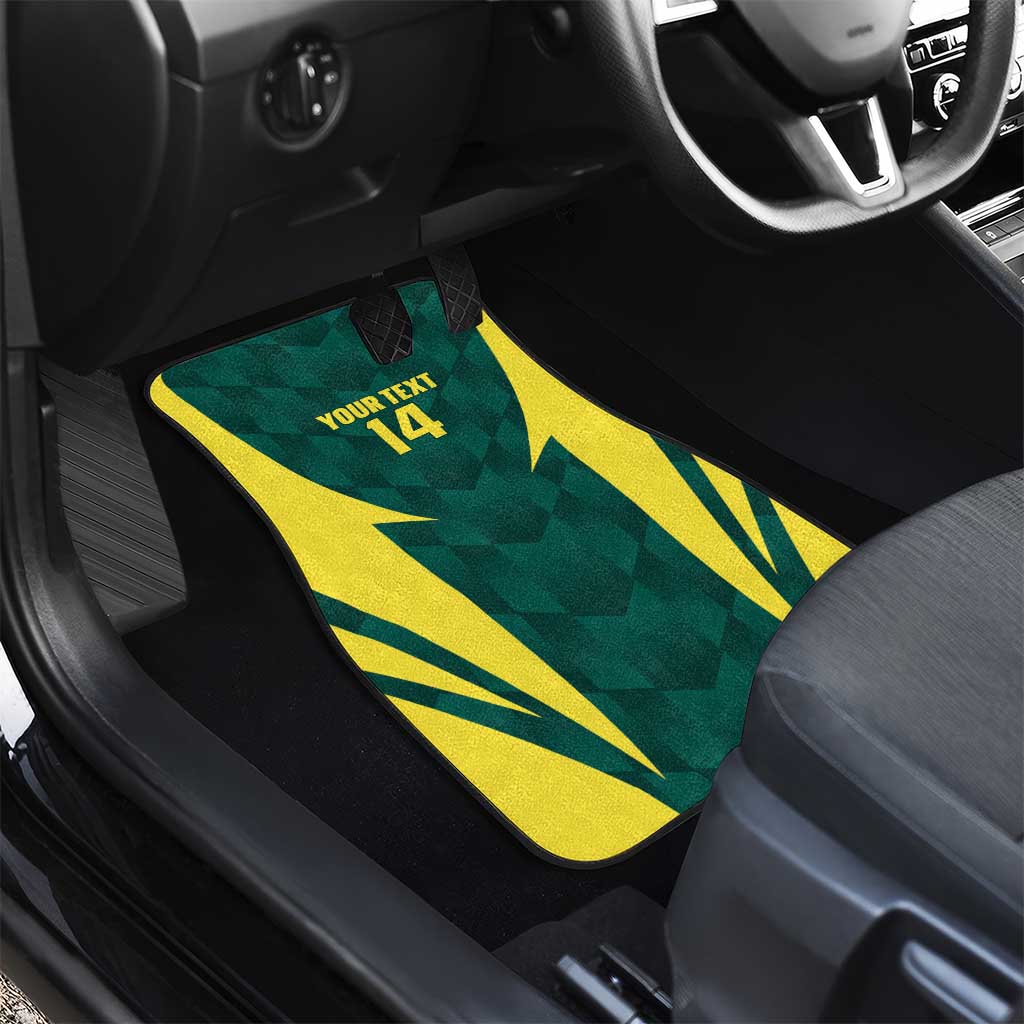 Australia Cricket Custom Car Mats Go Aussie Dynamic Green - Aussie Hoodie