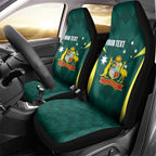 Australia Cricket Custom Car Seat Cover Go Aussie Dynamic Green - Aussie Hoodie