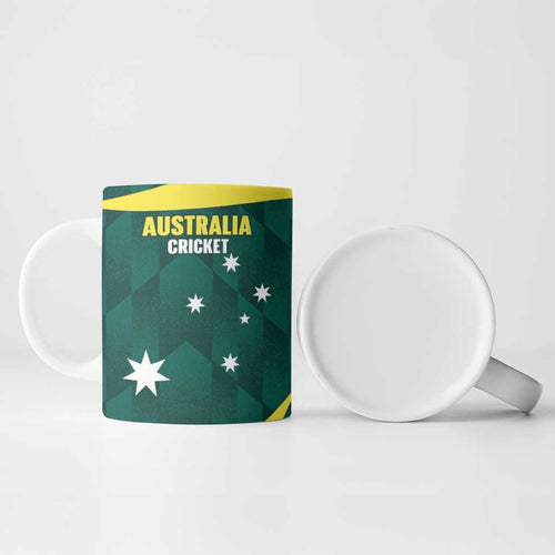 Australia Cricket Custom Ceramic Mug Go Aussie Dynamic Green - Aussie Hoodie
