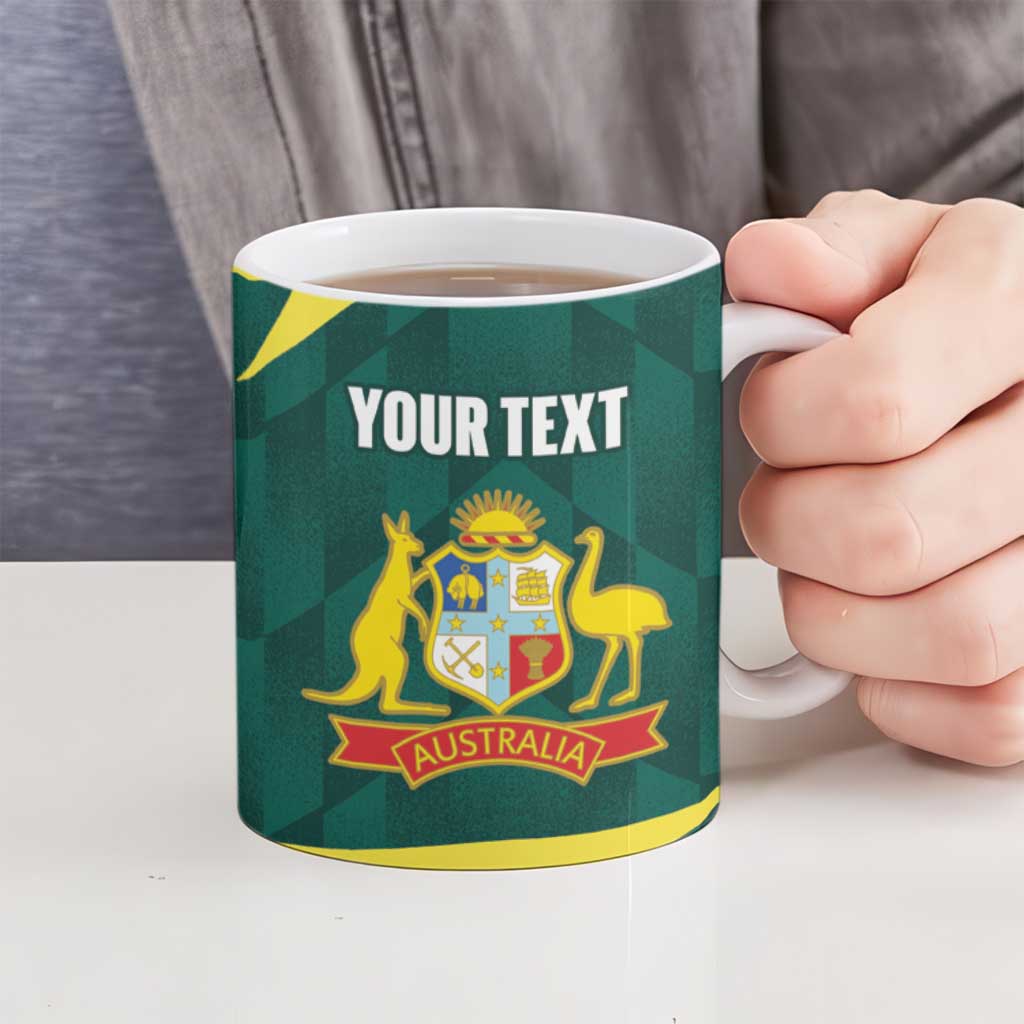 Australia Cricket Custom Ceramic Mug Go Aussie Dynamic Green - Aussie Hoodie