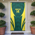 Australia Cricket Custom Door Cover Go Aussie Dynamic Green - Aussie Hoodie
