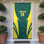 Australia Cricket Custom Door Cover Go Aussie Dynamic Green - Aussie Hoodie