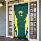 Australia Cricket Custom Door Cover Go Aussie Dynamic Green - Aussie Hoodie