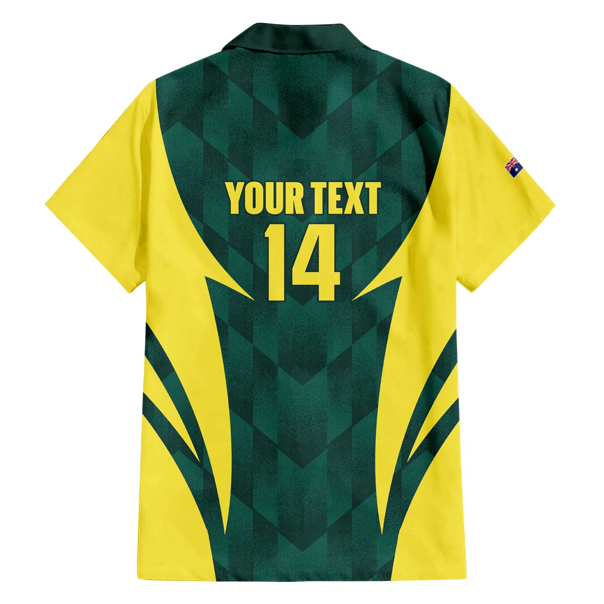 Australia Cricket Custom Family Matching Off The Shoulder Long Sleeve Dress and Hawaiian Shirt Go Aussie Dynamic Green - Aussie Hoodie