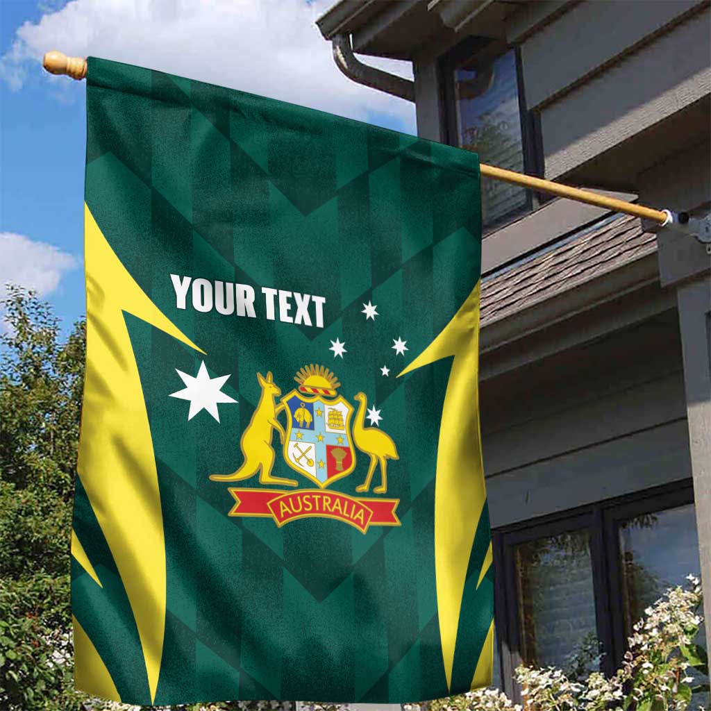 Australia Cricket Custom Garden Flag Go Aussie Dynamic Green - Aussie Hoodie