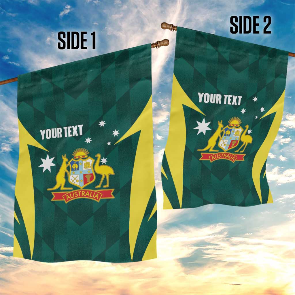 Australia Cricket Custom Garden Flag Go Aussie Dynamic Green - Aussie Hoodie