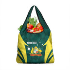 Australia Cricket Custom Grocery Bag Go Aussie Dynamic Green - Aussie Hoodie