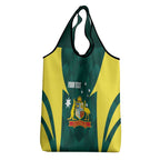 Australia Cricket Custom Grocery Bag Go Aussie Dynamic Green - Aussie Hoodie