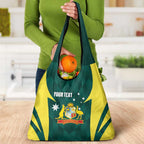 Australia Cricket Custom Grocery Bag Go Aussie Dynamic Green - Aussie Hoodie