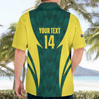 Australia Cricket Custom Hawaiian Shirt Go Aussie Dynamic Green - Aussie Hoodie